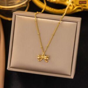 10 Ball Gold Necklace NC134