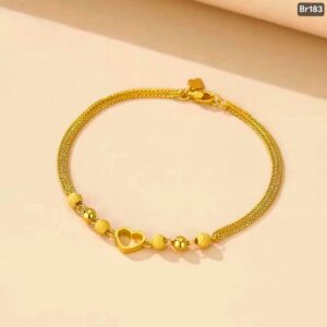 Hollowed-out heart-shaped bracelet Br183