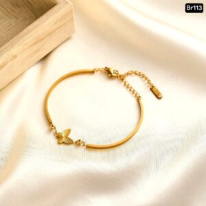 Stick Butterfly Bracelet 18K Gold Bracelet Br113