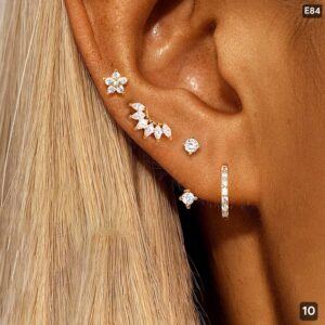 4pcs Gold Earrings set E84