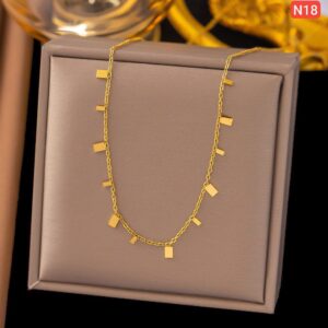 Hogh rectangular Necklace N18
