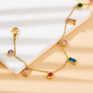 High Quality Multi Colour Stone Bracelet  B42