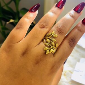 22k Gold Platted High Quality Rings leaf