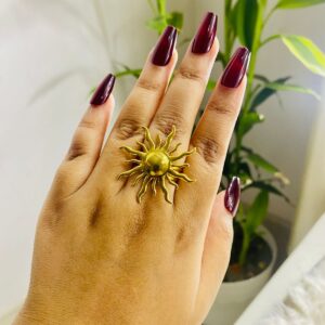22k Gold Platted High Quality Rings sun