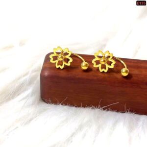 U Shape Premium Screw Gold Earring E135