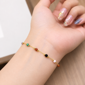 Multi Color gold Polish Bracelet BR288