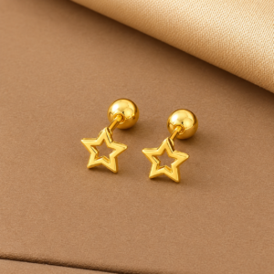 Gold leaf ear top E125