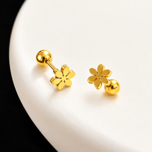 Gold leaf ear top E125