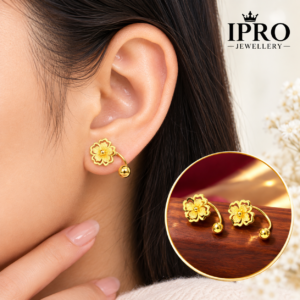 U Shape Premium Screw Gold Earring E135