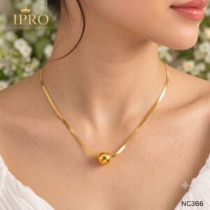 Snake chain golden ball neckpice NC366