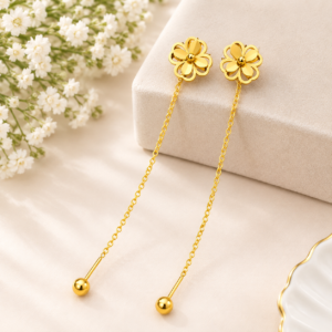 Luxury Light Vacuum Platting Screw Earrings E124
