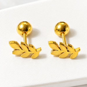 Gold leaf ear top E125